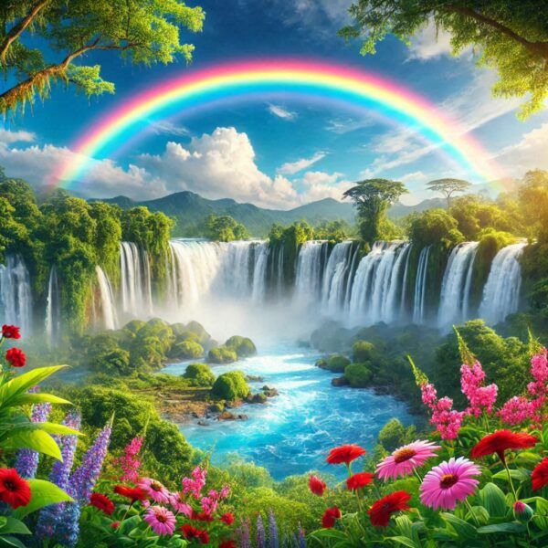 rainbow water falls